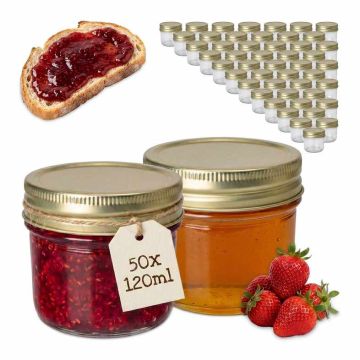 Ёмкости для хранения продуктов Relaxdays, 50 шт, 6 × 7,5 см