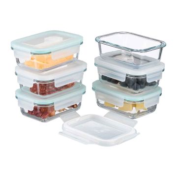 Контейнеры для хранения продуктов Relaxdays, 6 × 370 мл, 15,5 × 6 × 11 см