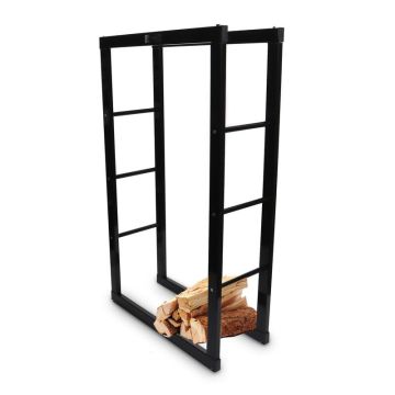 Стойка для хранения дров Bituxx, Чёрная, 60 × 100 × 25 см
