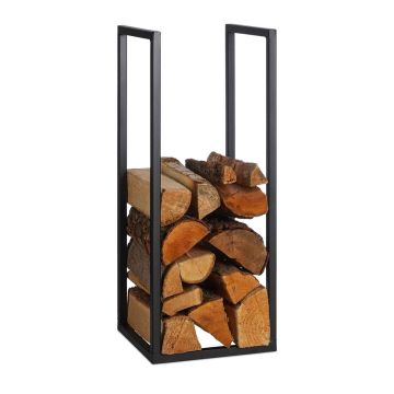 Küttepuude riiul Relaxdays 10047808.0, XL, 30 × 75 × 30 cm