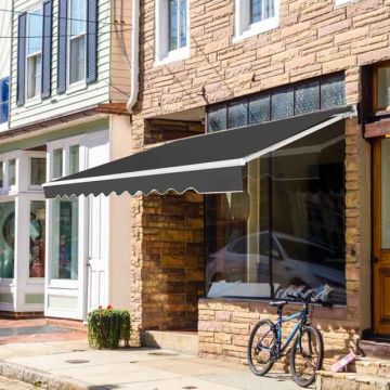 Awning, retractable, Grey, 360 × 300 cm