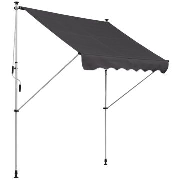 Varikatus Outsunny 200x150x280cm, tumehall värv