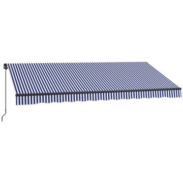 Varikatus Outsunny 396x300cm., sinine/valge