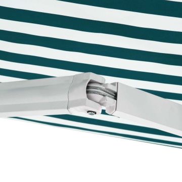 Awning, green and white, 250 × 200 cm