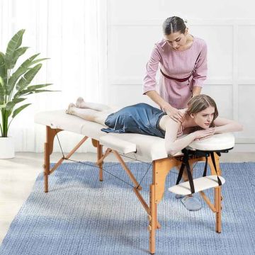 Massage table, foldable, 200 kg, 213 × 62–87 × 89 cm