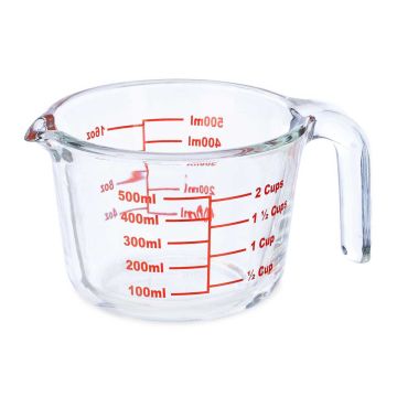 Mõõdutops Relaxdays, 500 ml, 13 × 9 × 17,5 cm