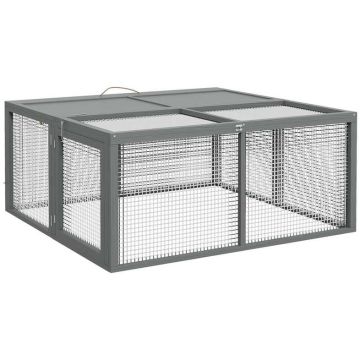 Väikeloomade puur PawHut 110x105x50cm, hall