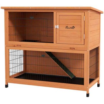 Väikeloomade puur PawHut 123x63x112cm., pruun/must
