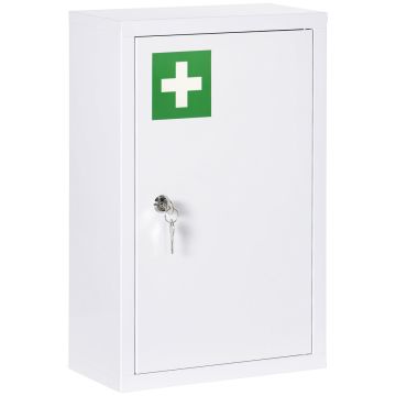 Медицинский шкаф Kleankin 30x14x46см, белого цвета