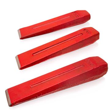 Puidu lõhkumiskiilude komplekt Bituxx, 3 tk, 1,5/2/3 kg, punane