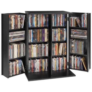 Meediakapp VEVOR KLDS-06, 4 riiuliga, Must, 61 × 84,6 × 36,8 cm