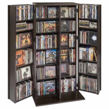 Meediakapp VEVOR KLDS-09, 6 riiuliga, Pruun, 61 × 127 × 36,8 cm