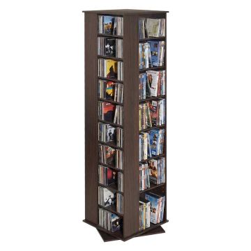 Meediahoidmise kapp VEVOR USF00301A, 34 sektsiooni, Pruun, 47,5 × 163,6 × 47,5 cm
