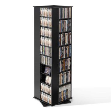 Meediahoidukapp VEVOR USF00302, 34 lahtrit, Must, 47,5 × 163,6 × 47,5 cm