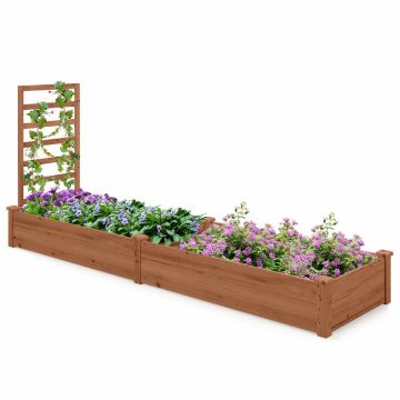 Wooden bed, 2 trays, 235 × 63 × 102 cm