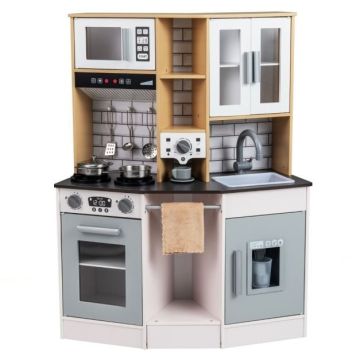Wooden children's play kitchen, 75 × 96 × 36 cm