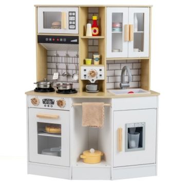 Wooden children's play kitchen, 75 × 96 × 36 cm