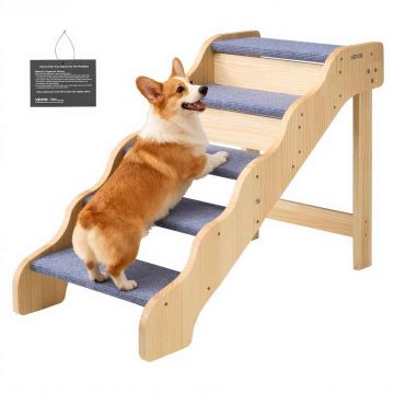 Puidust lemmikloomatrepp VEVOR ZD-25DOG03, 5 astet, 910 × 430 × 630 mm