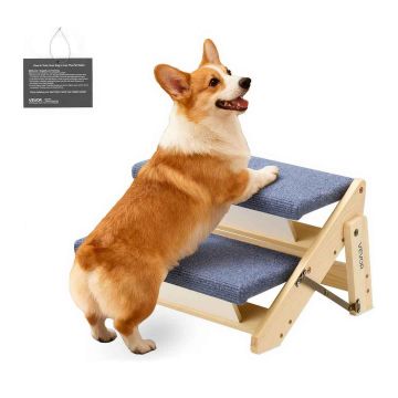 Puidust lemmikloomatrepp VEVOR ZD-25DOG04, 2 astet, 370 × 470 × 260 mm