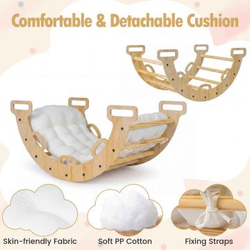 Wooden climbing set, 3 pieces