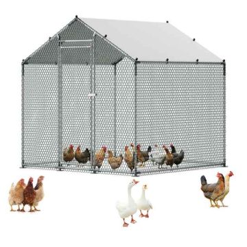 Metallist kanakuudi karkass VEVOR JD222, PE-kattega, 2 × 2 × 2 m