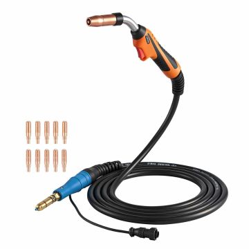 Сварочная MIG-горелка VEVOR, 250 А, 11 наконечников, 30 × 9,5 × 4,3 см