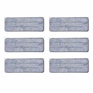Microfiber cloth pads set, 6 pcs, 35.5 × 11 cm