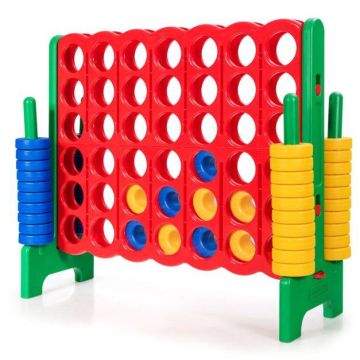Giant game "4 on 4", 42 rings, 120 × 42 × 104 cm