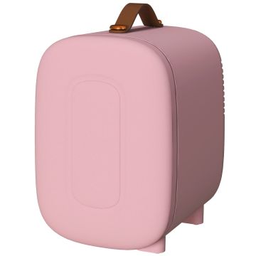 Mini-kosmeetikakülmik, 4 l, Roosa, 20,3 × 26,3 × 28 cm