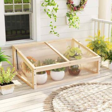 Mini greenhouse, With folding roof, 94 × 40 × 63 cm