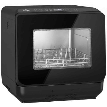 Mini lauale paigaldatav nõudepesumasin, 6 l, 5 programmi, 45 × 45,8 × 44 cm