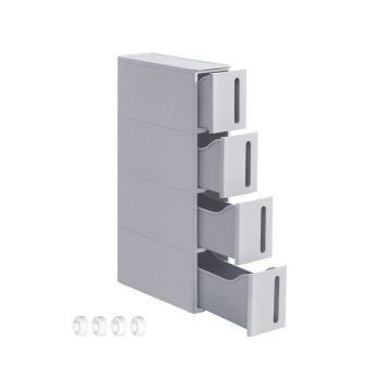 Liikuv käru SONGMICS KFR08WT, 4 sahtlit, 45,2 × 17,3 × 84 cm