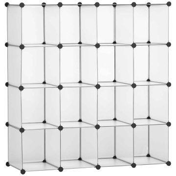Moodullaud Homcom 125x32x125cm, musta/valge värvi