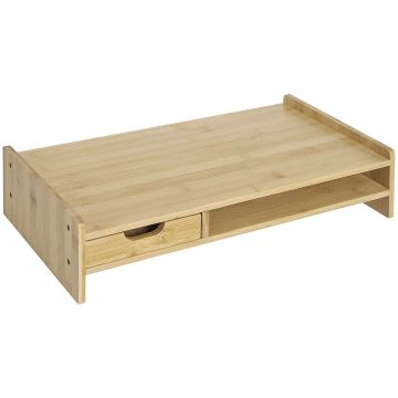 Подставка для монитора Homcom 49x25,5x11,5см, светло-коричневый цвет