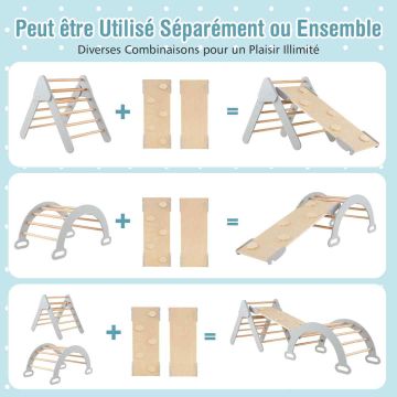 Montessori climbing set for children, 3 parts