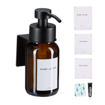 Дозатор для мыла Relaxdays 10050919_302, 1 шт, 6,5 × 16,5 × 12,5 см