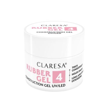 Küünegeel Claresa Rubber Gel, 4, 12 g, Roosa