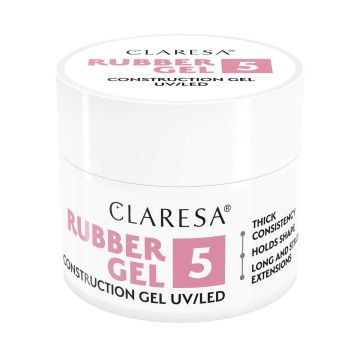 Küüneküünte geel Claresa Rubber Gel, 45 g, toon 5