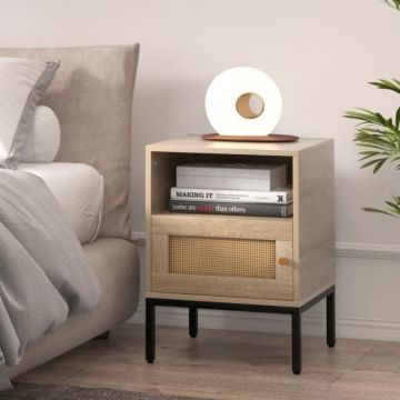 Bedside cabinet, 2 pcs, Oak, 40 × 57 × 40 cm