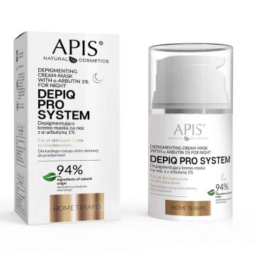 Öine depigmenteeriv kreem-mask DEPIQ PRO SYSTEM, 1% α-arbutiin