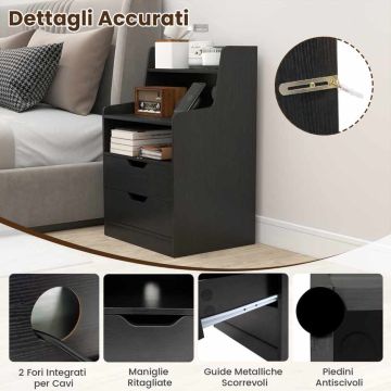 Nightstand, 16 RGB colors, 45 × 35 × 72.5 cm