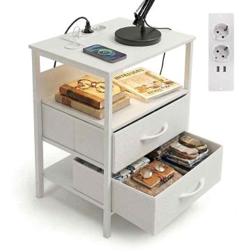 Öökapp Relaxdays 10052988_49, 2 sahtlit, 2 riiulit, 40 × 60 × 30 cm