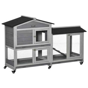 Väikeloomade puur, 2 tasandit, 157,4 × 99,5 × 53 cm