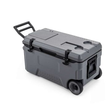Portable cooler, 50 l, Gray, 29.5 × 16 × 16 in