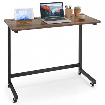 Laptop table, C-shaped, with wheels, 80 × 75 × 40 cm