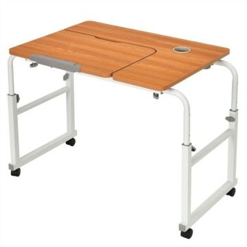 Laptop table, Adjustable with tilting tabletop, 90–140 × 60 × 56–85 cm