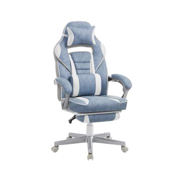 Игровое кресло 70x70x126см., белое/синее