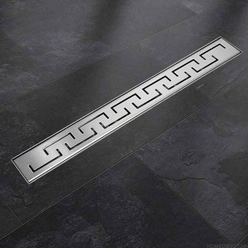 Lineaarne drenaaž Befliesbar roostevabast terasest sifooniga, 100 cm.