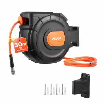 Катушка для воздушного шланга VEVOR NWA-L30, 30 м, 9,5 мм, 410 × 240 × 360 мм