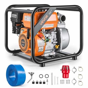 Бензиновый водяной насос VEVOR SCWP50, 7 л. с., 50,8 мм, 56,5 × 48 × 50,5 см